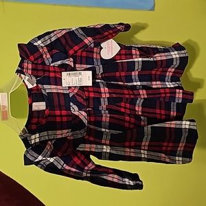 Baby girl dress red/blue